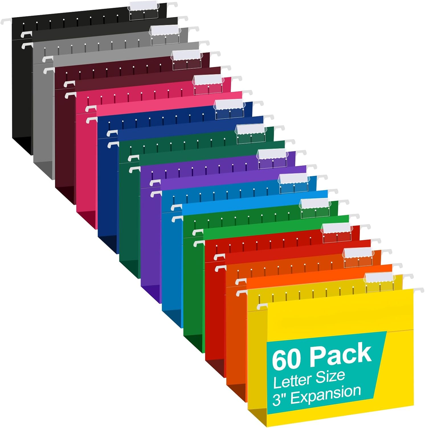 Extra Capacity Hanging File Folders for Organized Storage