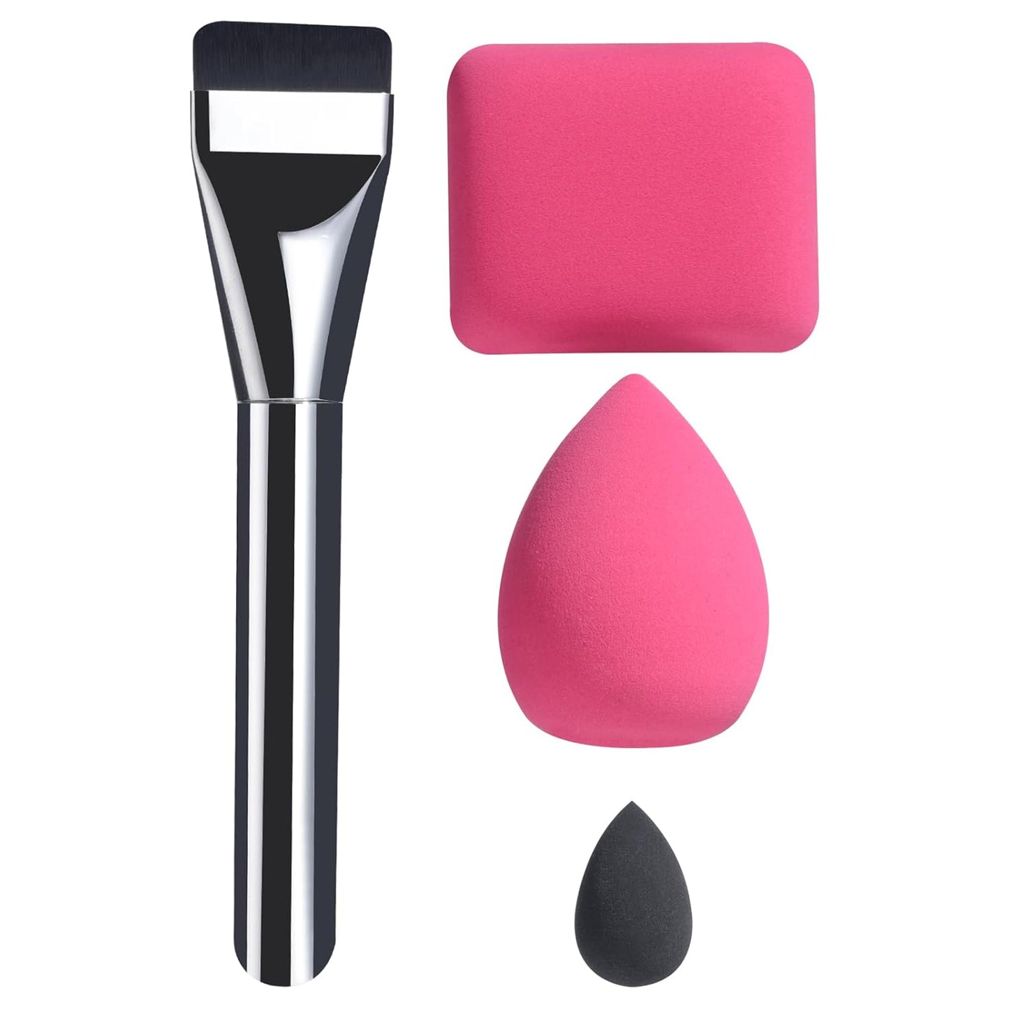 BS-MALL Foundation Brush Set + 3 Sponges - Flawless Makeup Blend