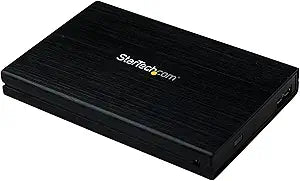 StarTech 2.5 Hard Drive Enclosure for SSD and HDD Storage