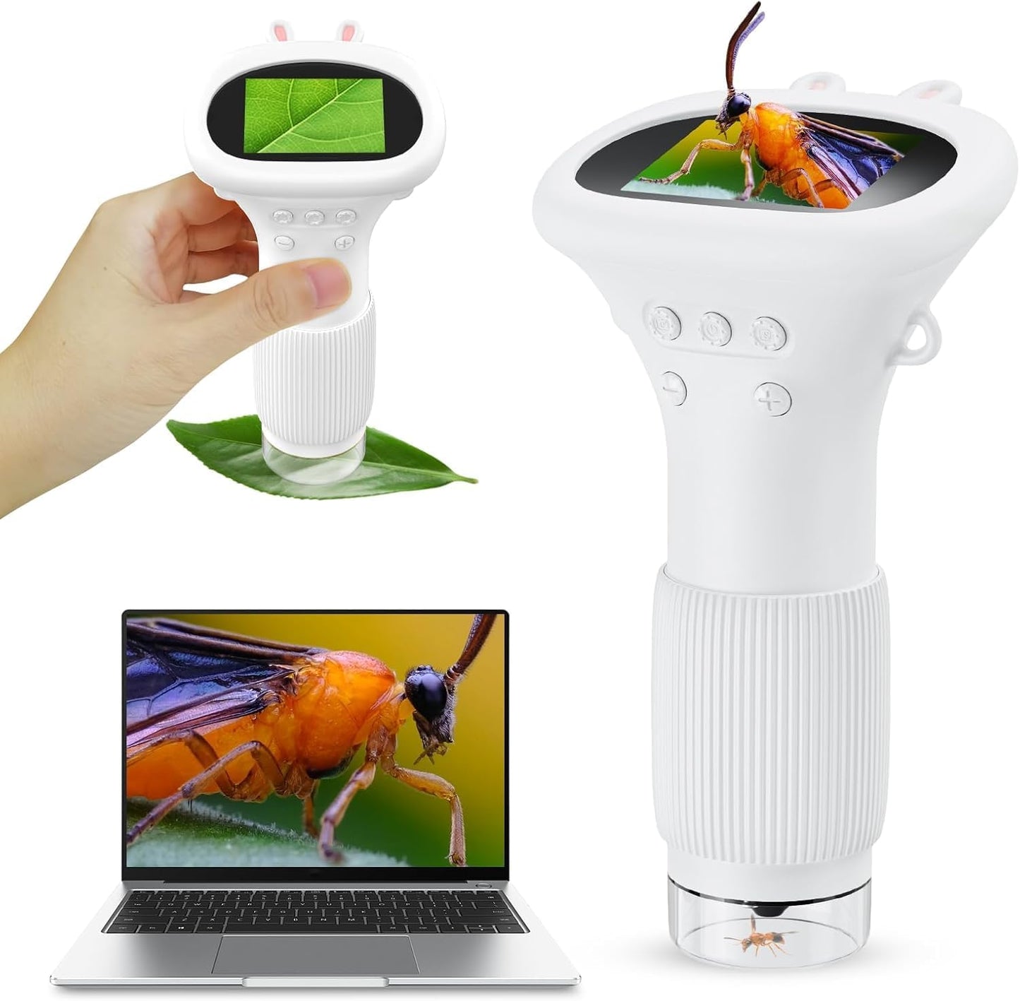 Microscope for Kids - 200x Zoom Mini Handheld Camera Gift