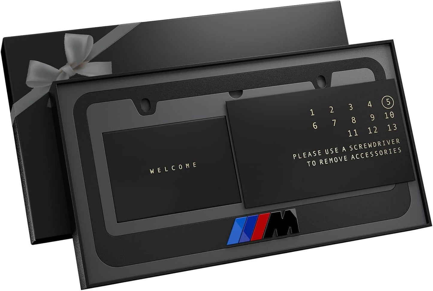 Black License Plate Frame for a Luxurious and Stylish Look