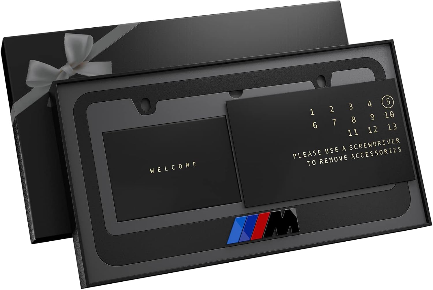Black License Plate Frame for a Luxurious and Stylish Look
