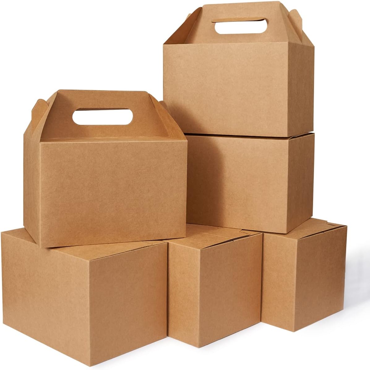 Large Kraft Brown Gift Boxes with Handles for All Occasions