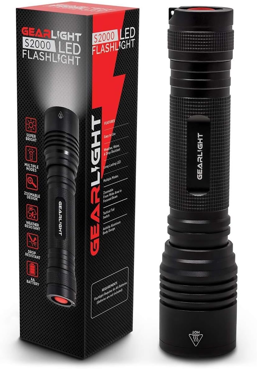 GearLight S2000 - Super Bright Tactical Flashlight