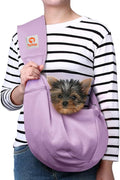 Tomkas Small Dog Sling Carrier for Pets 3-10 lbs - Light Purple
