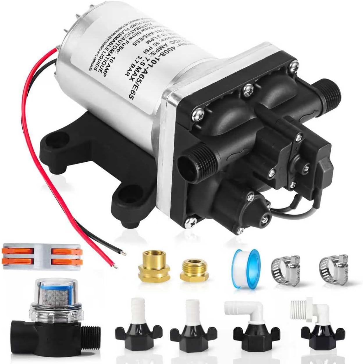12V RV Water Pump 4008-101-A65/E65 for Efficient Water Flow
