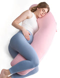 Momcozy Body Pillow for Pregnancy J Shaped Maternity Pillow - Support