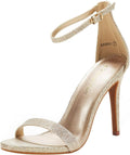 DREAM PAIRS Women's High Heels Flower Ankle Strap (Style VBH6)