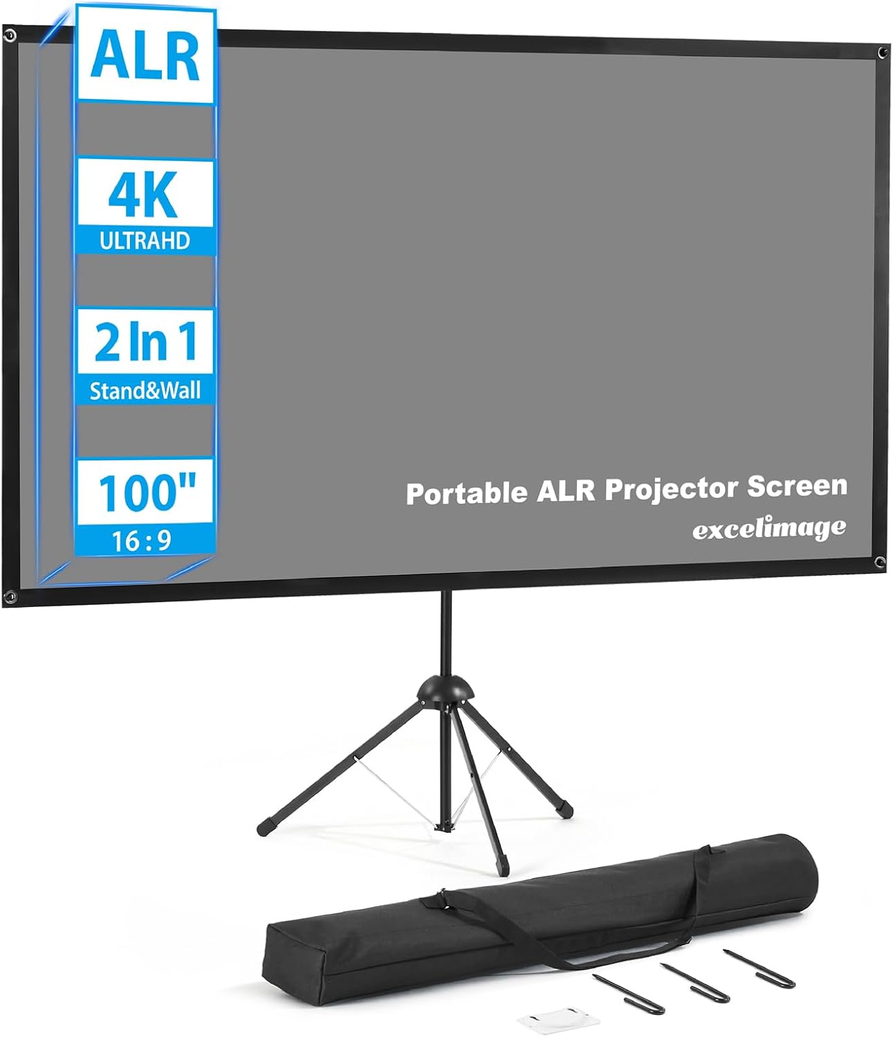 ALR 100 Portable Projector Screen: High Contrast, Daytime Visibility