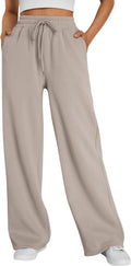 Trendy Queen Womens Wide Leg Fleece Lined Sweatpants - Cozy Winter yet