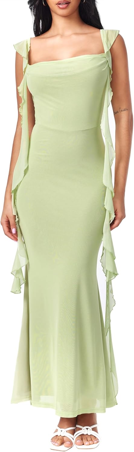 CIDER Formal Dresses for Women Wedding Guest Summer Maxi Dress