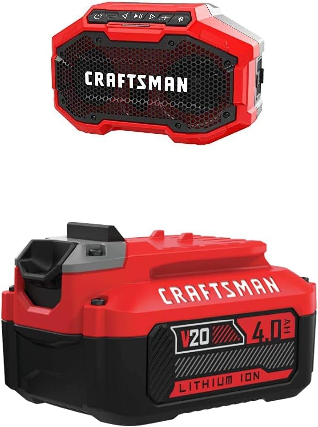 Craftsman V20 Bluetooth Speaker with High Quality Sound