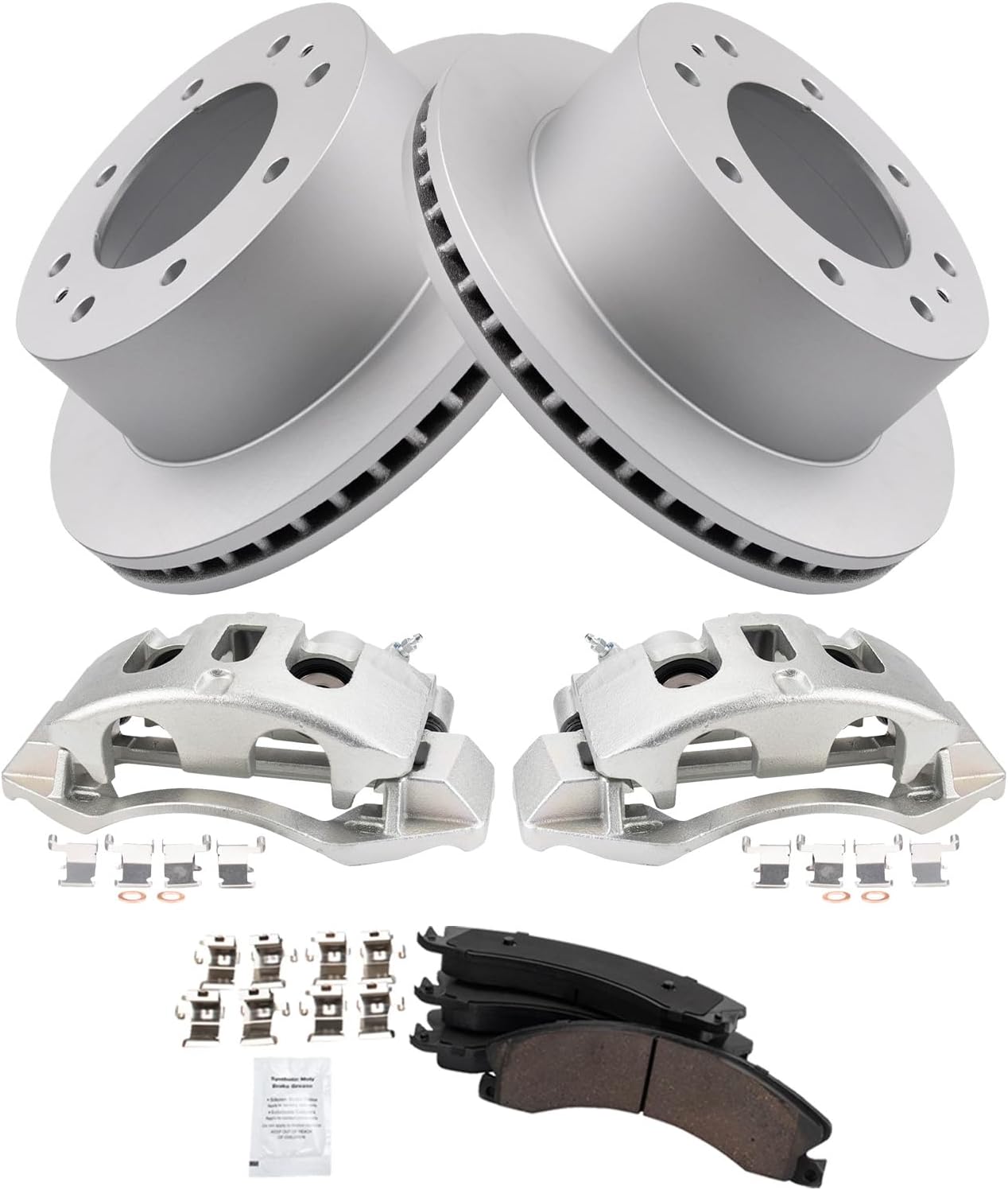 TRQ Rear Brake Pad & Rotor Kit for 2011-2019 Chevrolet & GMC