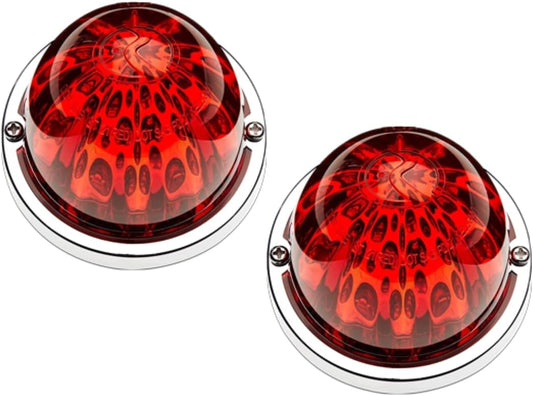 RoadWorks Red Watermelon HERO Lights - Vintage Style LED Pair