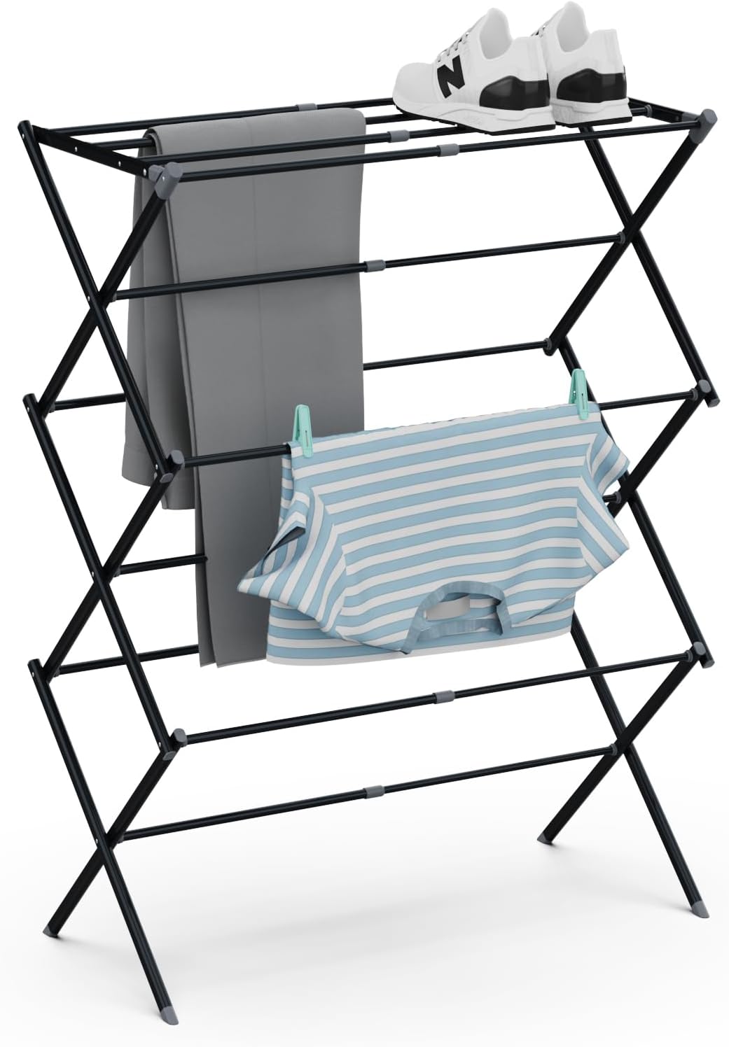 Foldable Clothes Drying Rack: Indoor/Outdoor Use