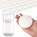 72 Floating Candles 3-in White - Long Burn, Smoke-Free Ambience