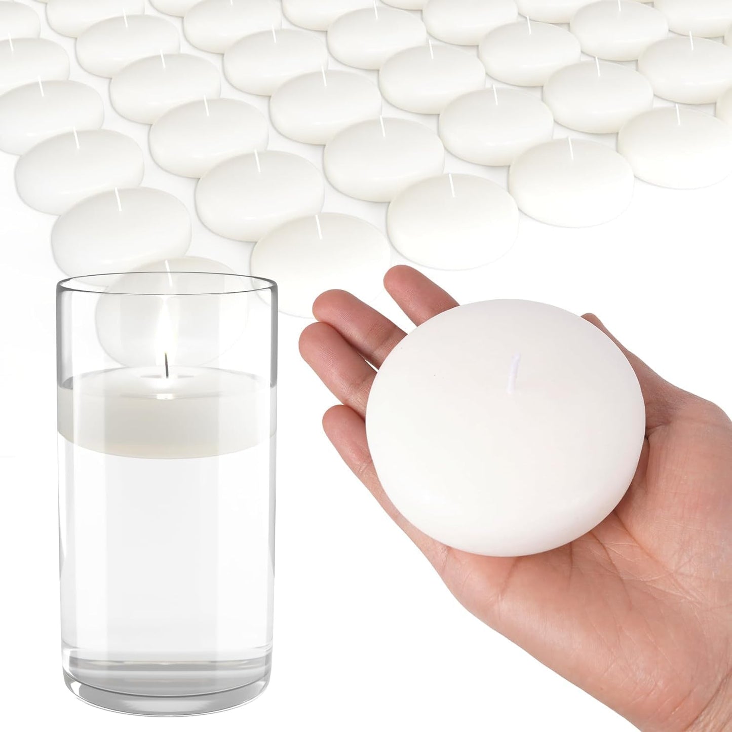 72 Floating Candles for Weddings, Holidays, and Home Decor
