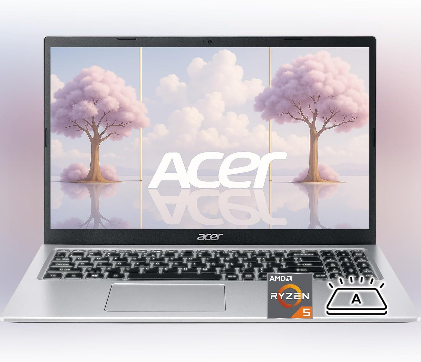 Acer Aspire 3 Premium Laptop with Backlit Keyboard and Ryzen 5