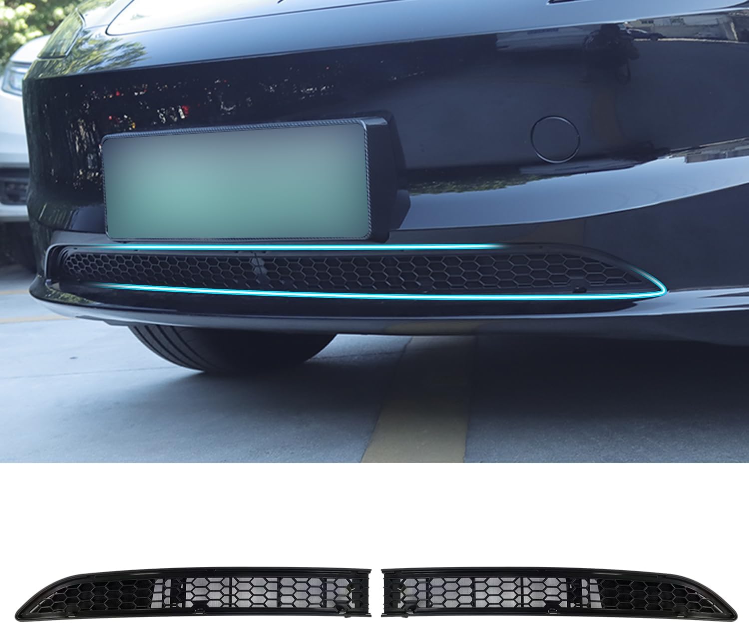 Front Grill Mesh Inserts for Tesla Model 3 Highland 2024 2025