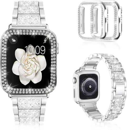 Sparkle in Style: Mosonio Watch Band & Case Combo
