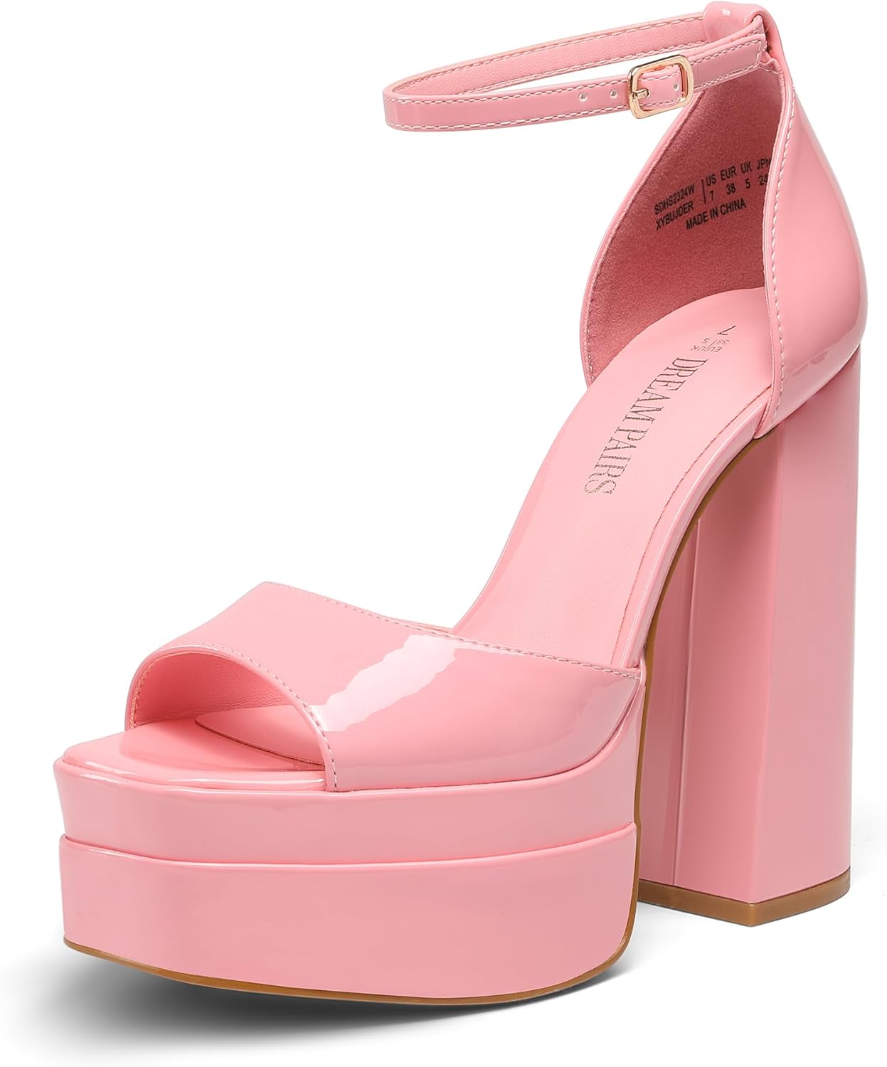 DREAM PAIRS High Heels Chunky Block Platform Sandals for Women