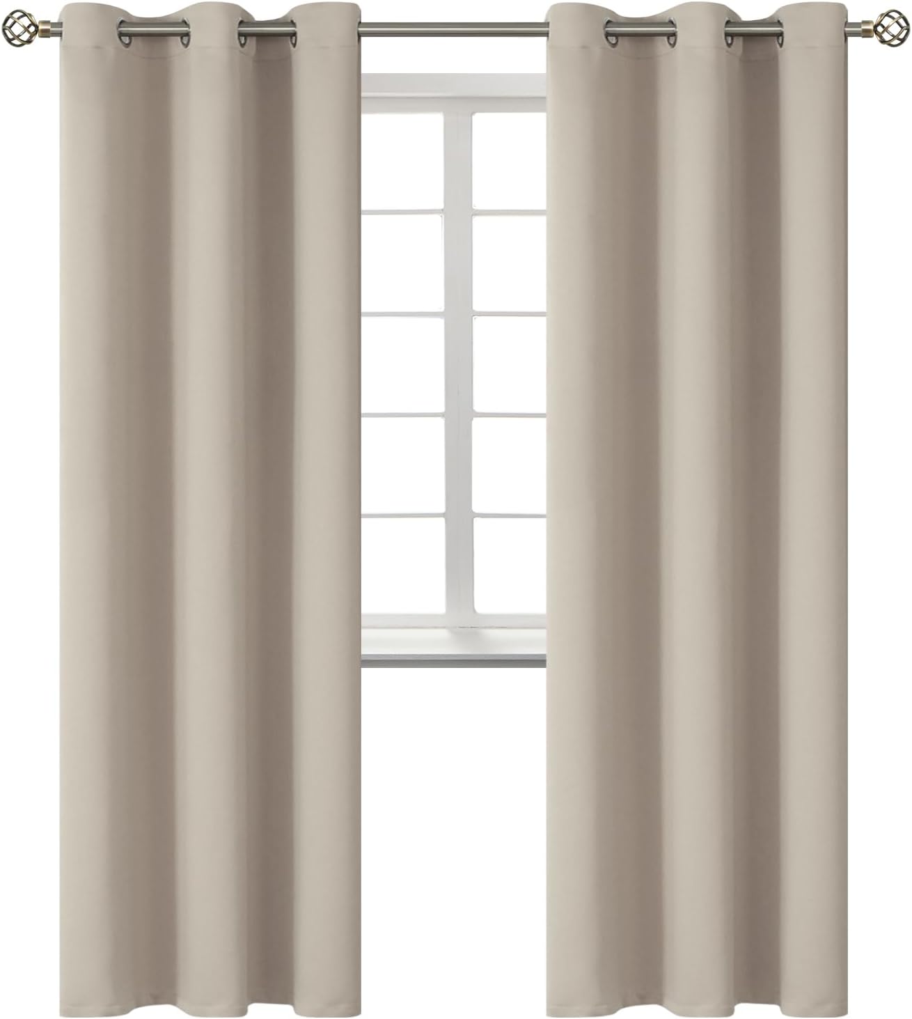 BGment Room Darkening Curtains for Bedroom - 84 Inch Grommet Drapes
