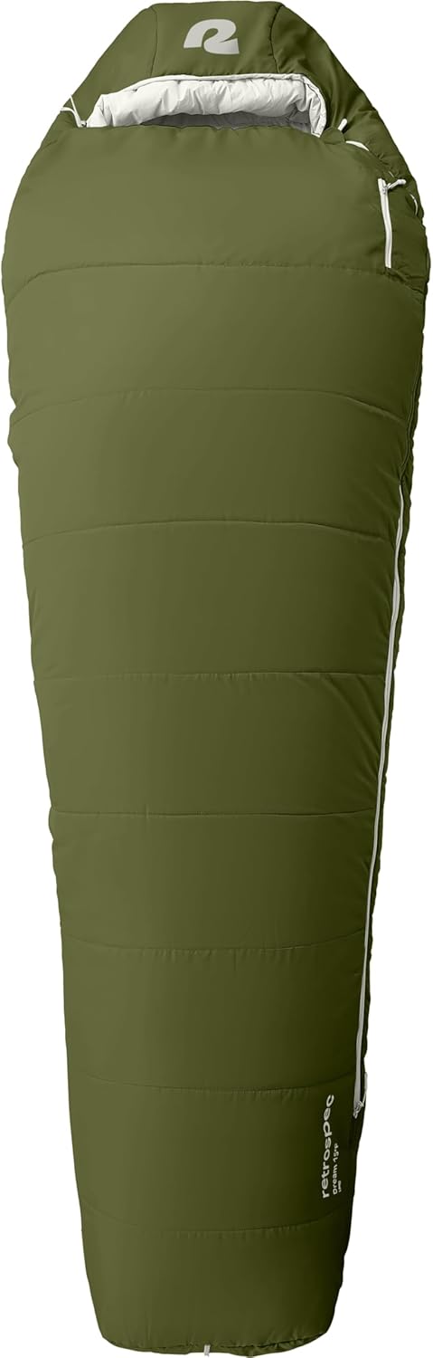 Retrospec Dream Sleeping Bag - Lightweight Insulated Mummy Design