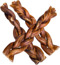 Braided Bully Stix 6 in (10 Pack) - Long Lasting Rawhide Free Chews
