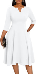 Nmoder Midi Dresses for Women A-Line Fit and Flare