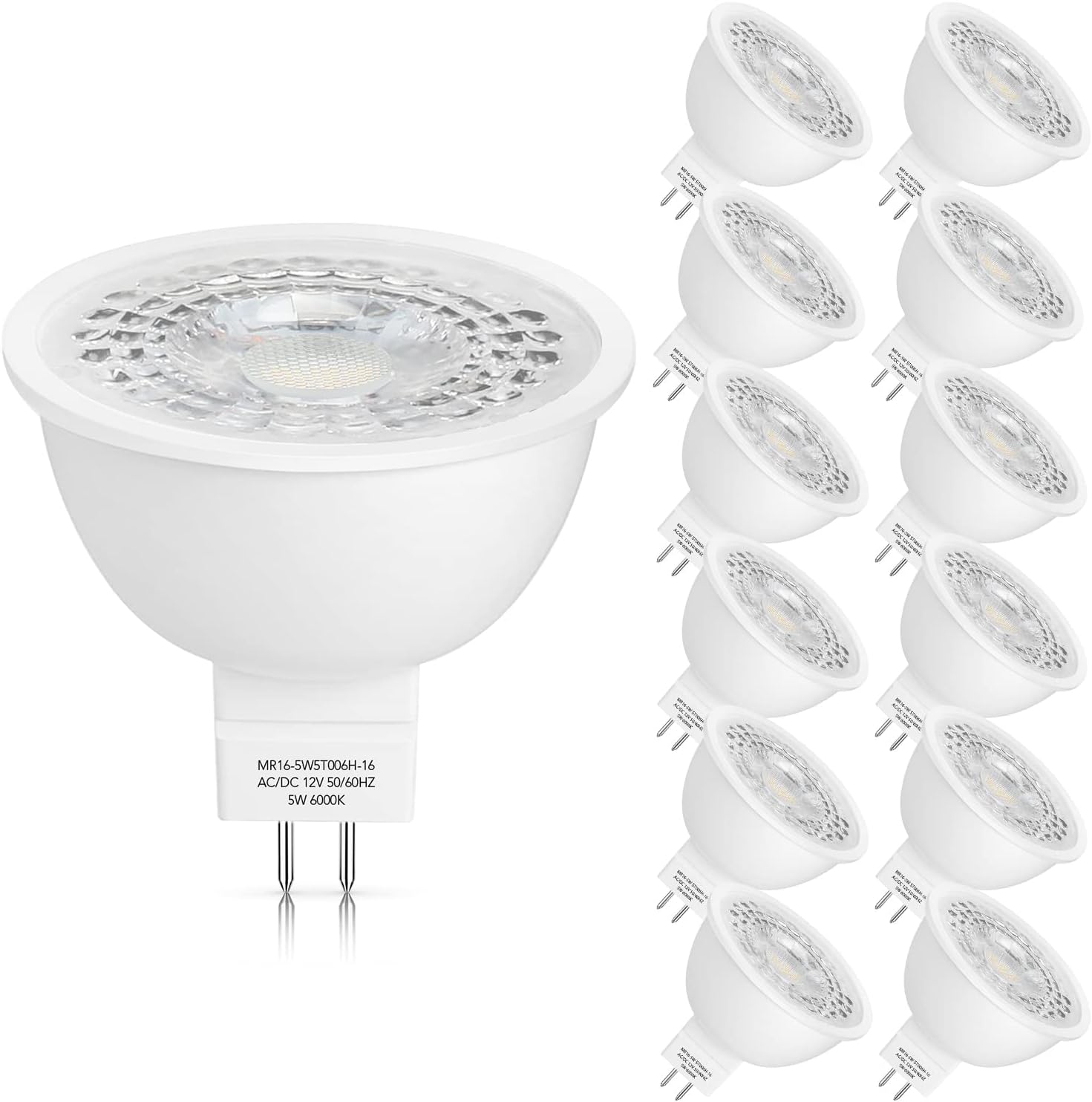Mlambert 12 Pack MR16 LED Bulbs 50W Halogen Equivalent for You