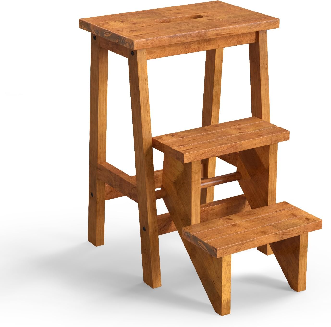 Costzon Folding 3 Step Stool for Kitchen, Library, and Garage