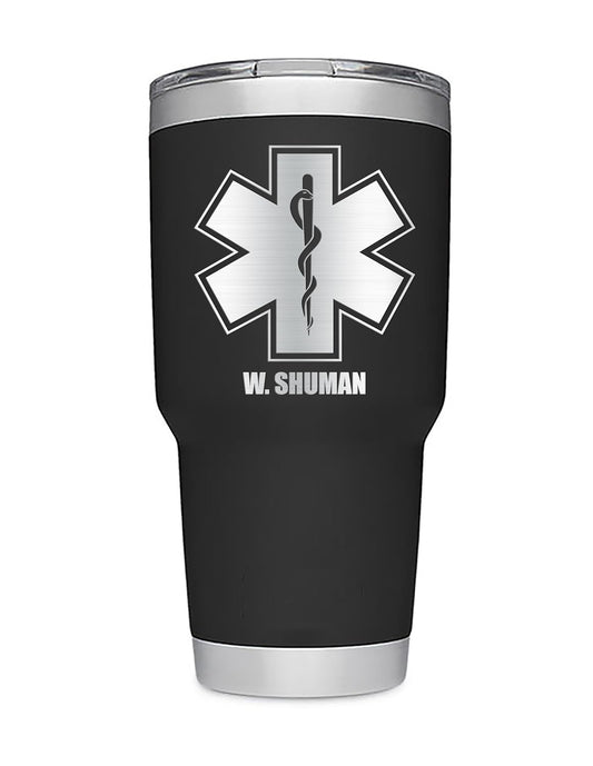 Personalized EMT Paramedic Gift Laser Engraved Tumblers and Bottles