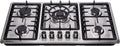34 Inch Gas Cooktop 5 Burners Stainless Steel - Powerful, Durable