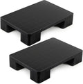 Plastic Pallets for Basement Storage 2 Pack - Lightweight Stackable