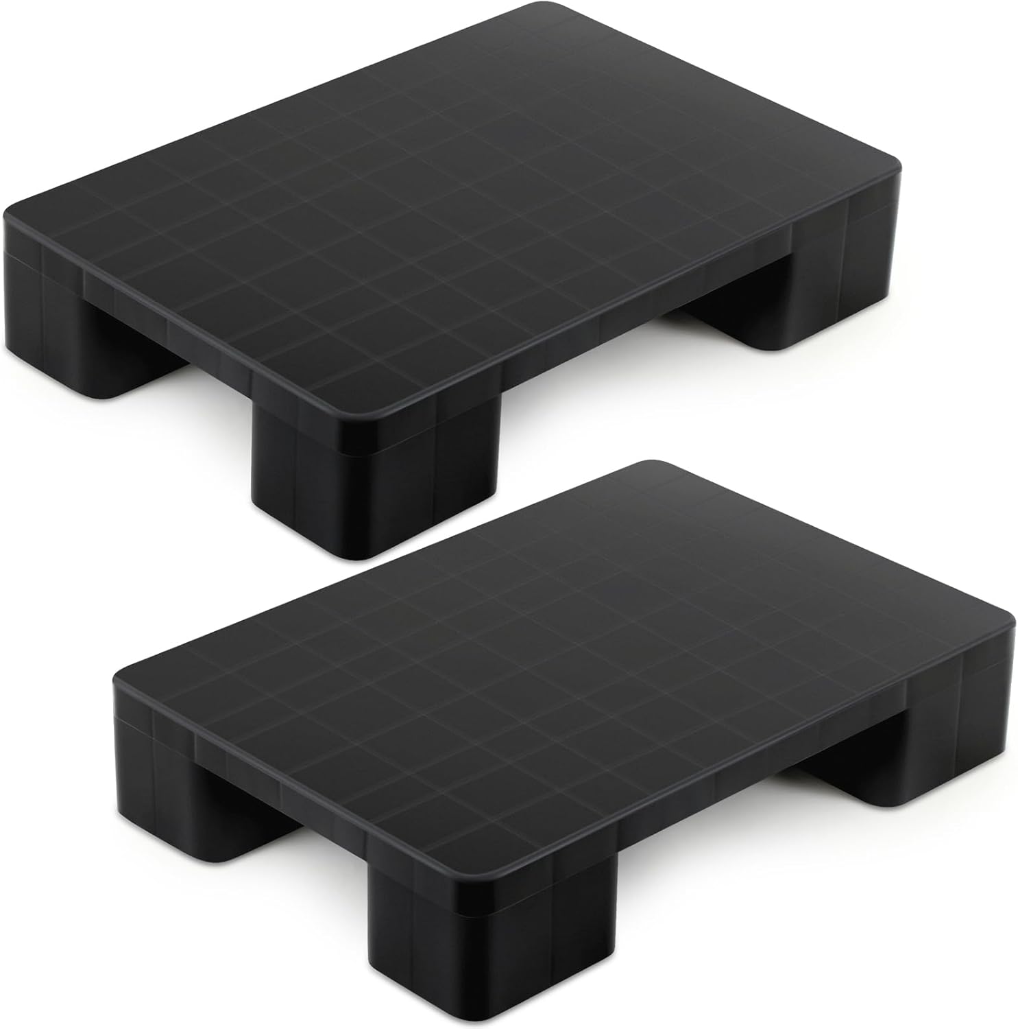 2 Pcs Plastic Pallets for Basement Storage and Stacking Needs