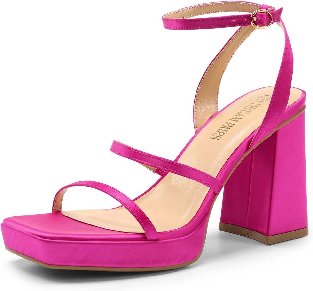 DREAM PAIRS Women's Platform Strappy Heels for Stylish Comfort