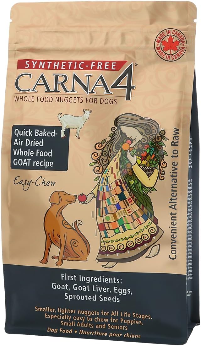 CARNA4 Easy Chew Goat Formula Dry Dog Food for All Life Stages