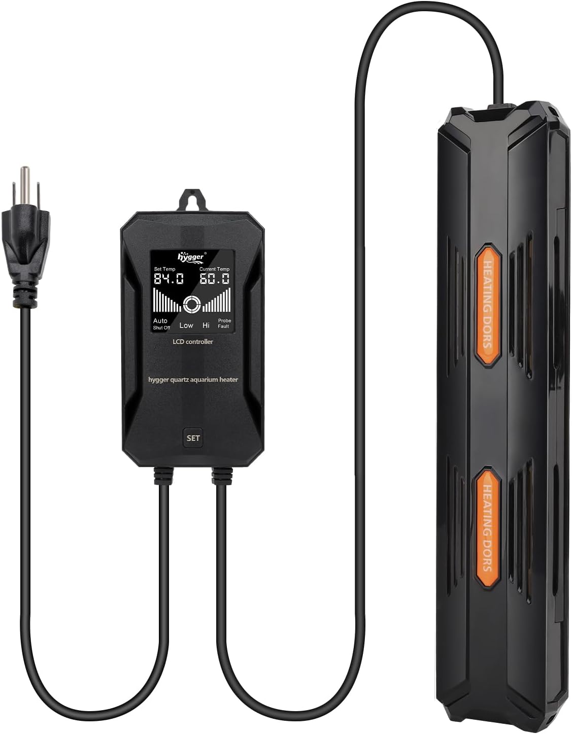 Submersible Fish Tank Heater with Digital Controller for Aquariums