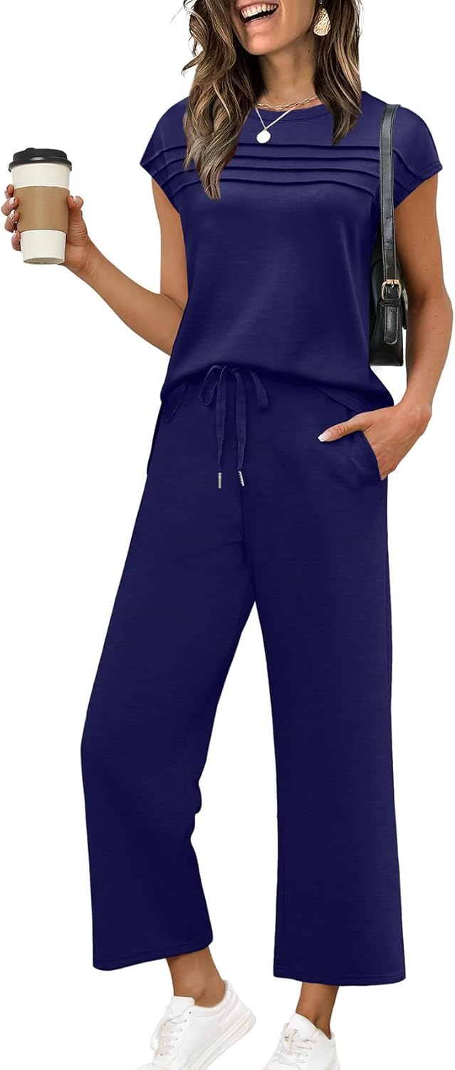 WIHOLL Two Piece Sets for Women Summer Travel Outfits