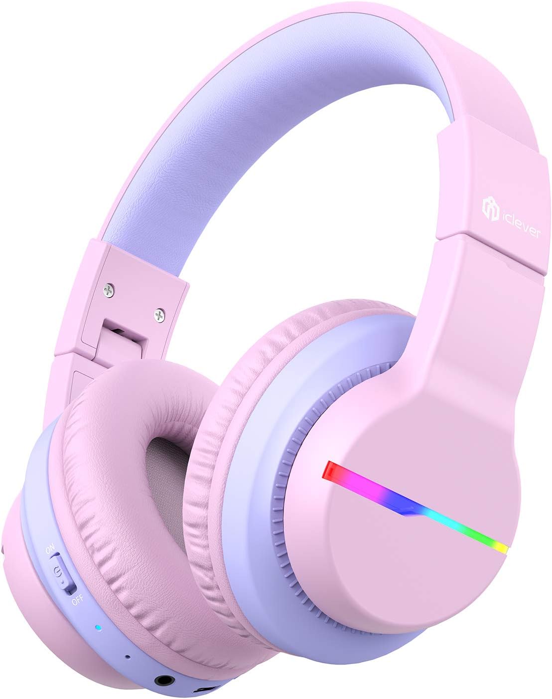 iClever Kids Bluetooth Headphones - Safe Volume, 85H Playtime