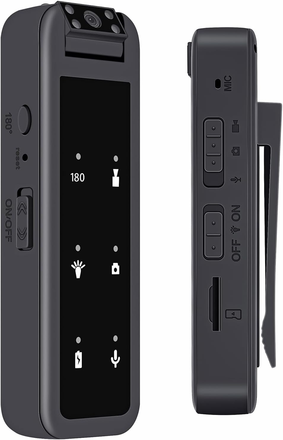 128GB 1080P Mini Body Camera for Travel and Law Enforcement