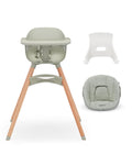 High Chair Infant Kit - Convertible Wooden High Chair with Infant