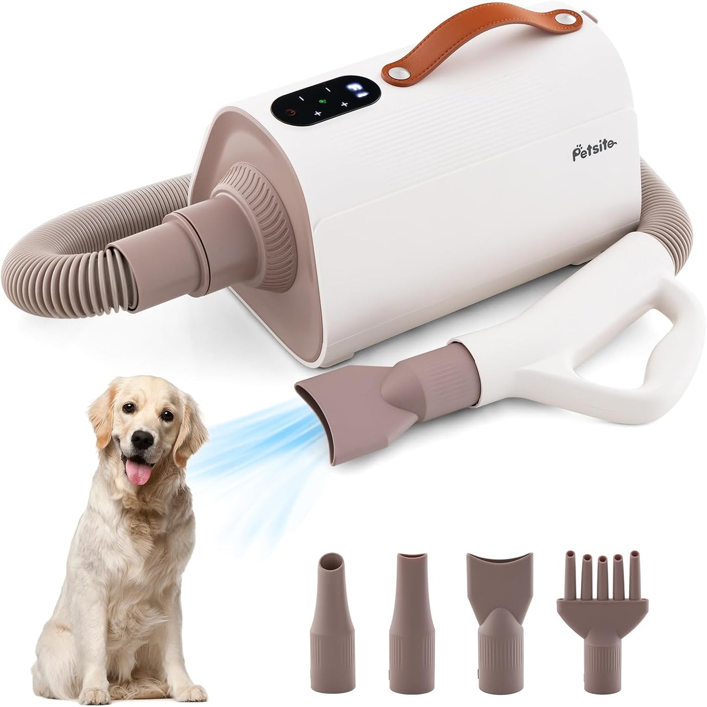 PETSITE High Velocity Dog Dryer - Fast Drying & Safe Grooming