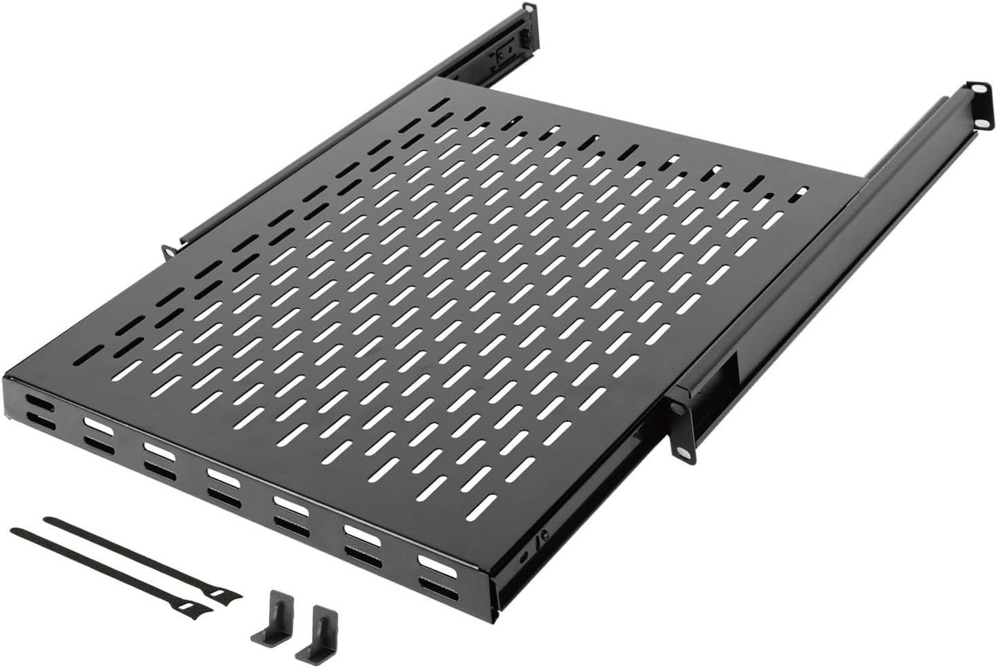 Tecmojo 1U Sliding Rack Shelf for 19 Inch AV/Network Equipment