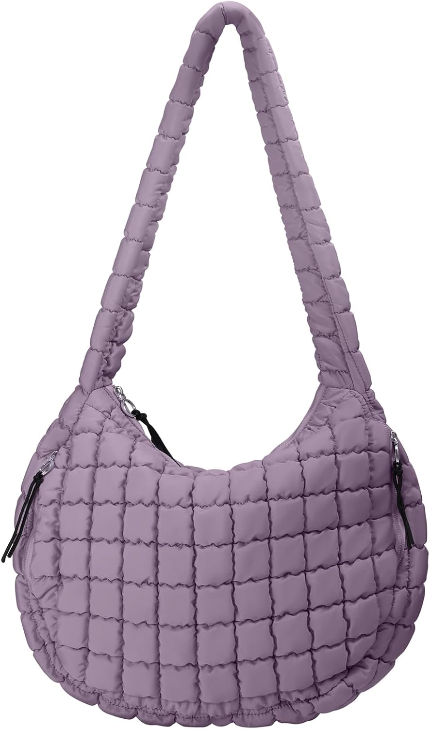 Large Quilted Puffer Tote Bag for Women - Stylish Carryall