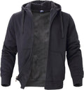 Facitisu Flannel Hoodies for Men Sherpa Lined Heavy Fleece Plaid other