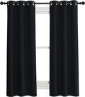 NICETOWN Complete 100% Blackout Curtain Set, 37in x 40in - True Light