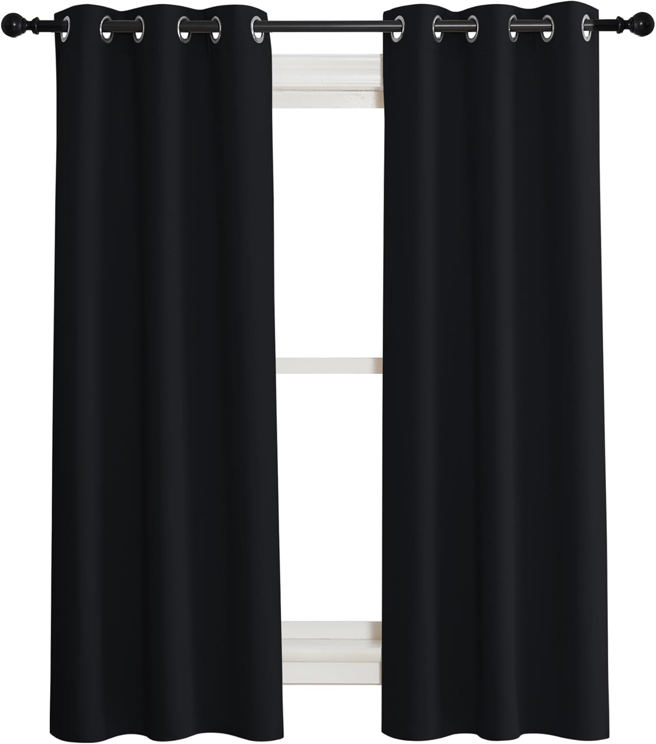 NICETOWN Complete Blackout Curtain Set for Kids Room 37in W