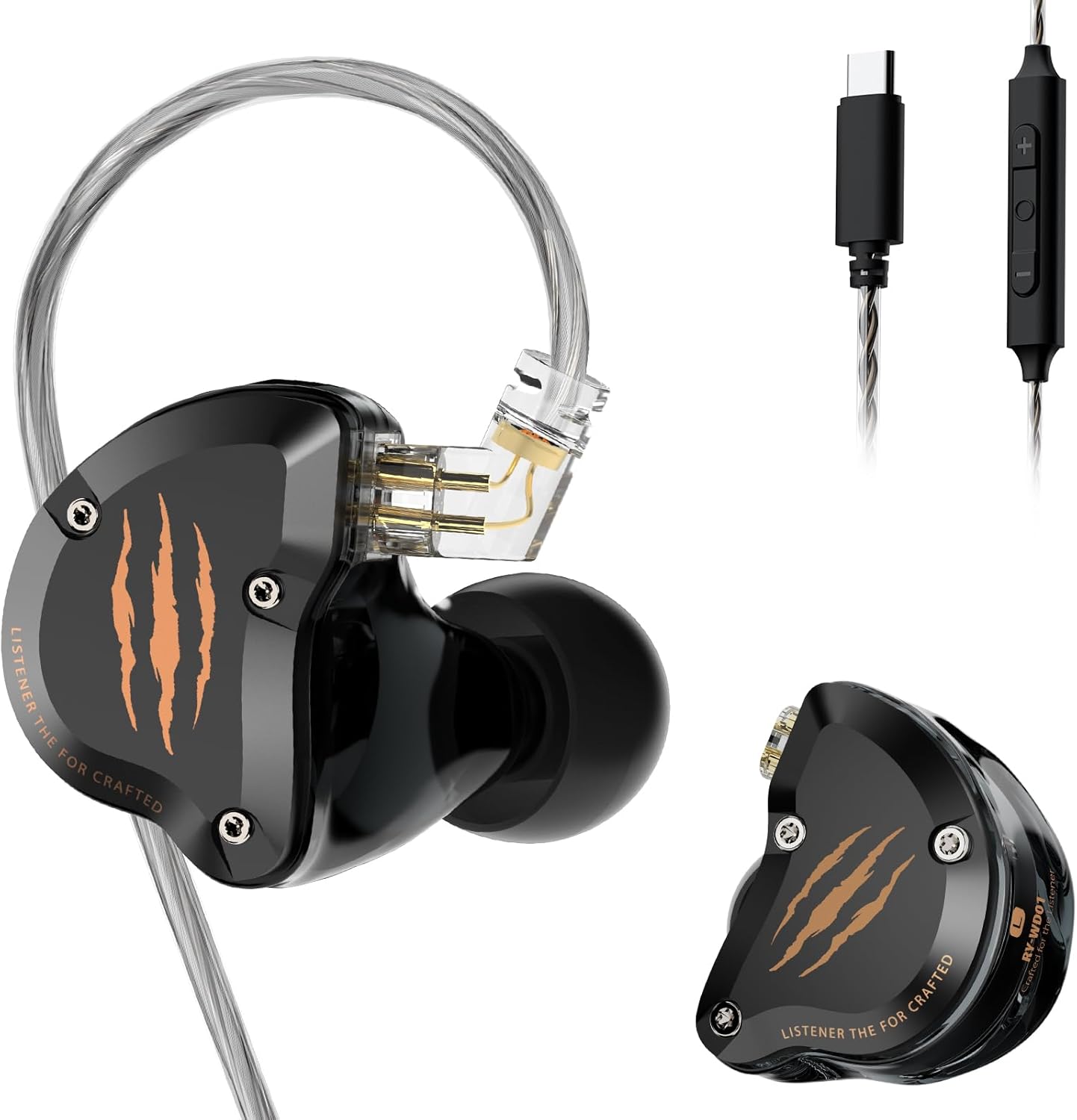 in Ear Monitors Headphones with 1BA+1DD for Gaming & Music