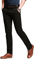 Match Men's Slim Tapered Stretchy Casual Pants - Comfortable
